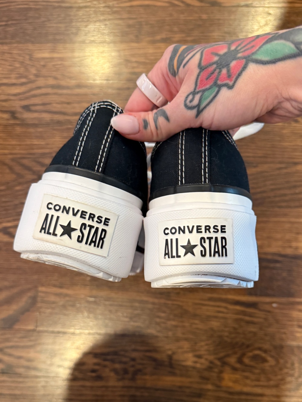 Converse Chuck Taylor All Star Lift Double Stack Women Platform 8 black - Picture 8 of 9